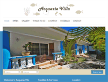 Tablet Screenshot of acquariovilla.com